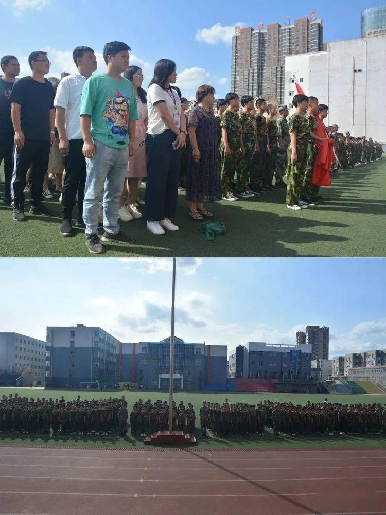 武安市西岭湖中学隆重举行2020级新生习惯养成暨国防教育结训仪式