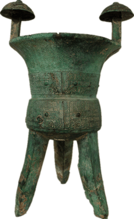 石楼县桃花庄出土的青铜物件展示