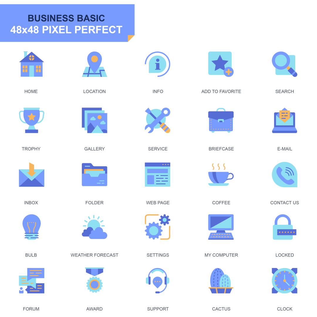 设计素材现代多领域蓝色扁平化设计图标psdjpgpngaieps