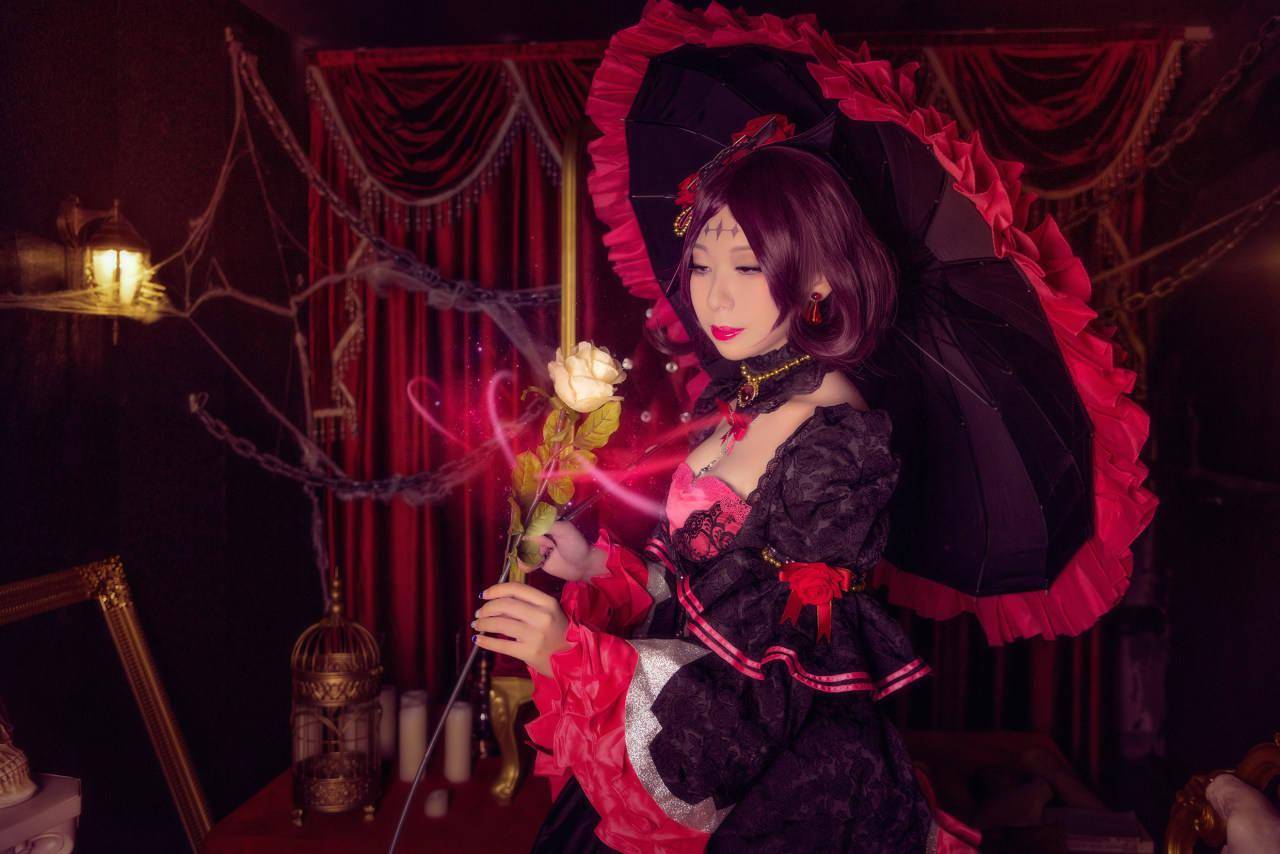 王者荣耀露娜哥特玫瑰cosplay