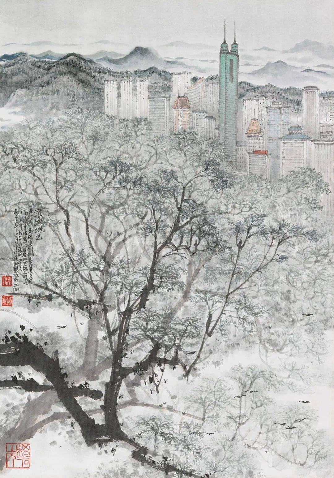 展览预告迭代与共生宋玉明城市山水画深圳作品特展