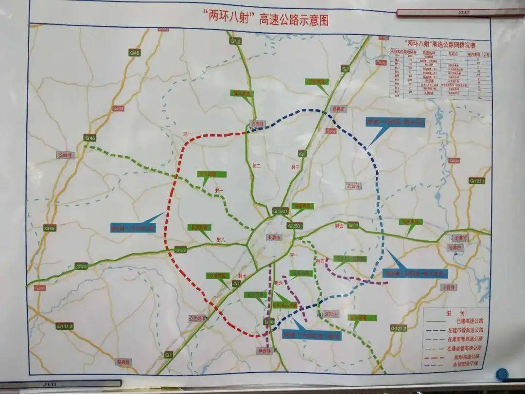吉林省高速公路网络图图片