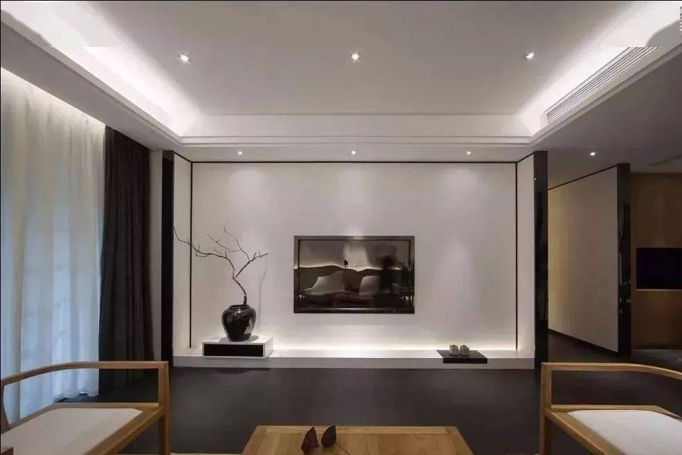 42款新中式客厅电视墙聪明人这样科学搭配一进门就被迷住了