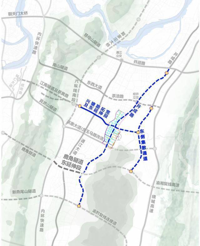 全国在建的最大高铁枢纽 重庆东站铁路综合交通枢纽骨架道路开工