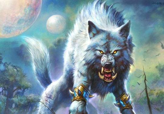 炉石卡牌故事:酒馆的"狼爸"——巨狼戈德林