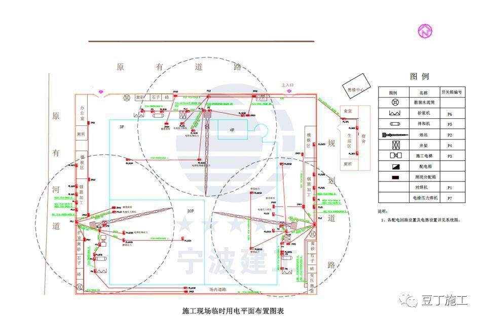 临时用电平面布置图cad图片