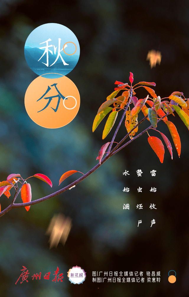 秋分这天太阳到达黄经180°(秋分点),几乎直射地球赤道,全球各地昼夜