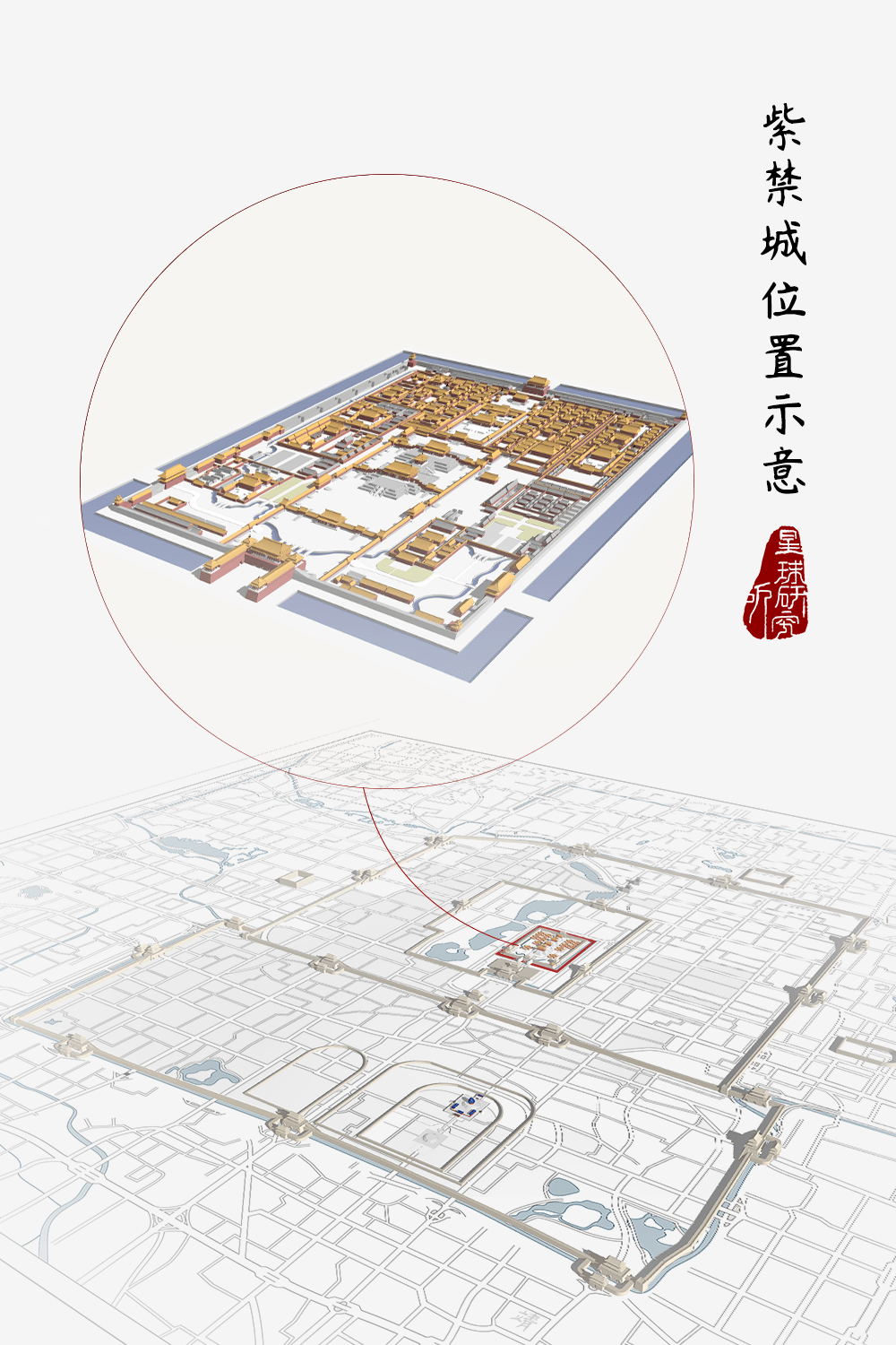 今天,我们一起走进这座城 探寻中华文明的独特象征 宫城一体 有容乃大