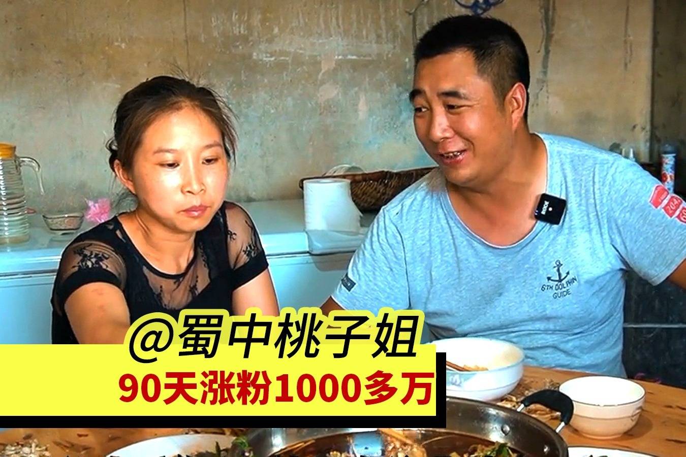 90天漲到1000多萬蜀中桃子姐比肩李子柒從農婦晉級成網紅大v