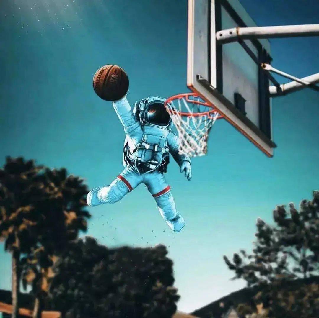宇航员打篮球壁纸图片
