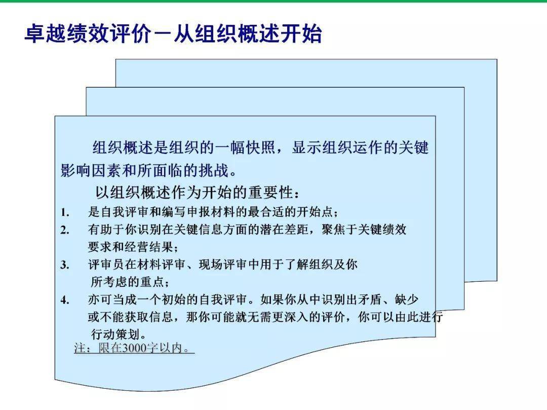 这组ppt带你学习质量中的卓越绩效评价准则!