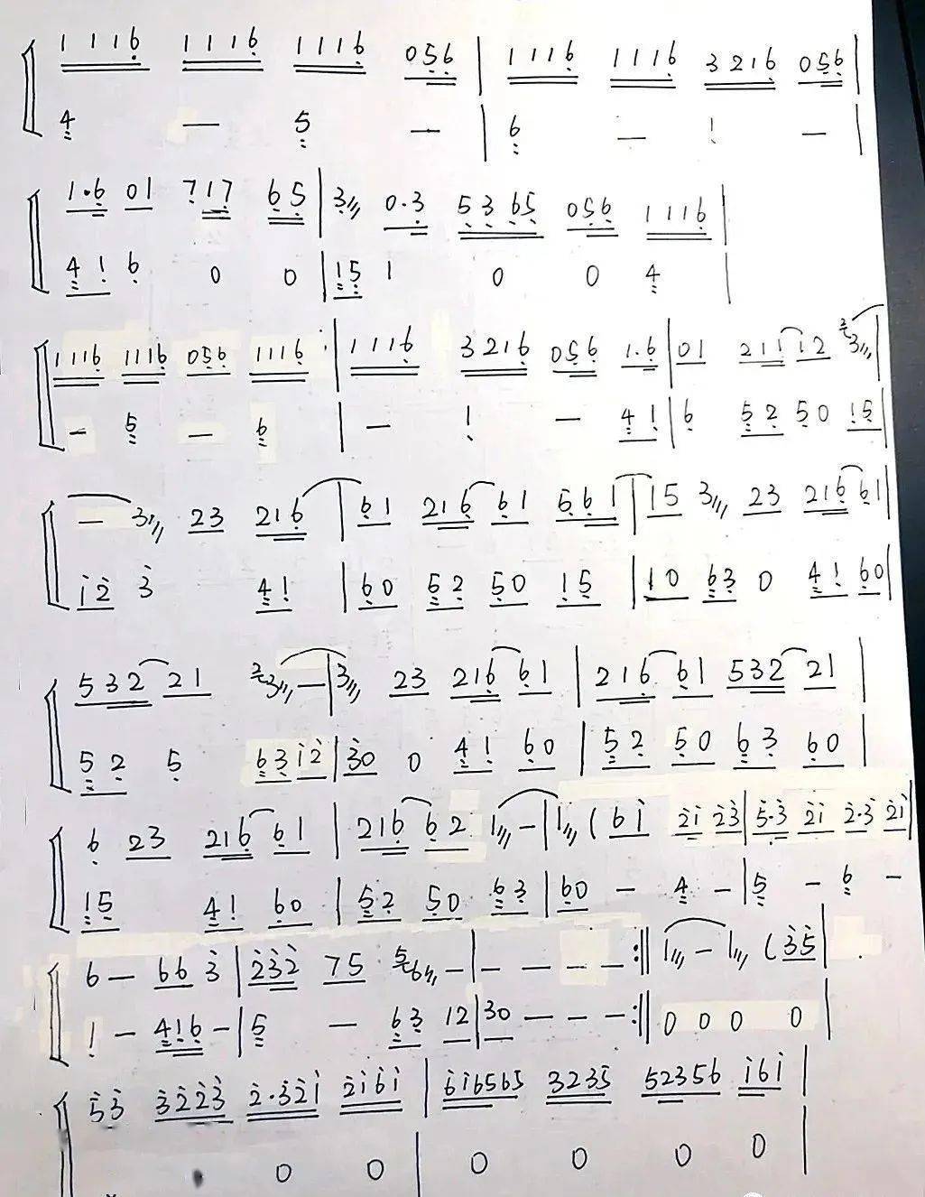 古筝曲谱丨《马步谣》