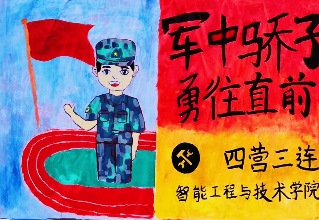 票选来啦宁萌手绘军训展板谁将c位出道