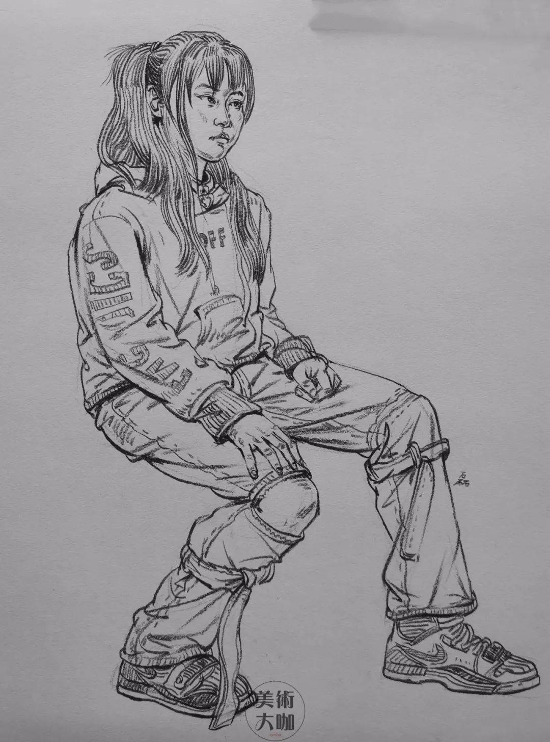 鉴赏欢畅淋漓的线条艺术江国磊速写