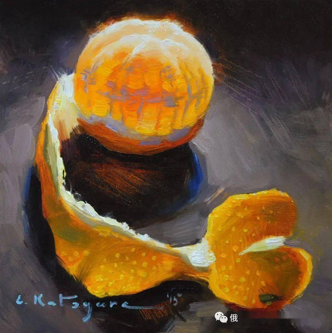 俄罗斯女画家埃琳娜卡特修拉静物油画作品赏析