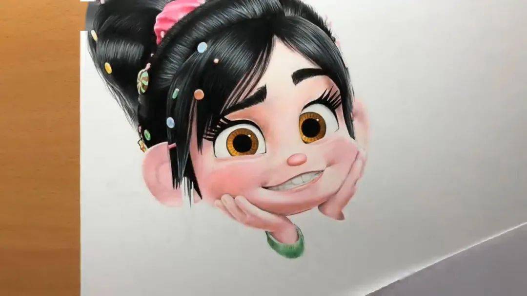 【视频】无敌破坏王超写实彩铅手绘