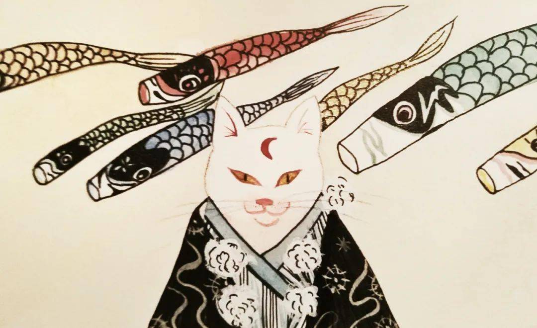 海报素材日系和风手绘插画设计海报素材