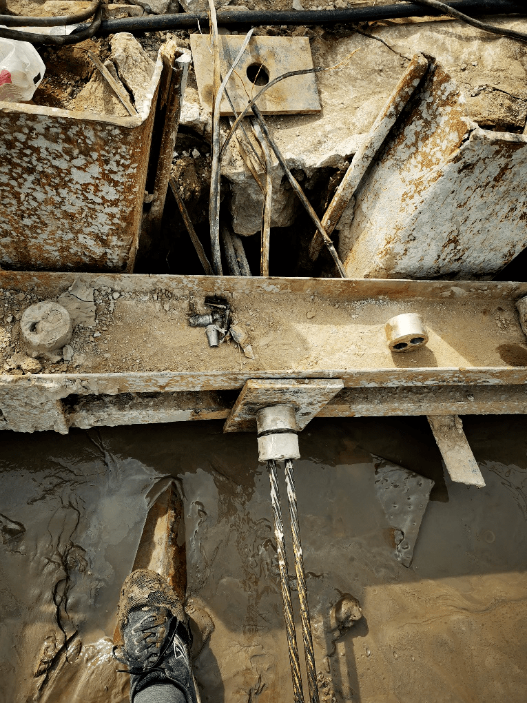 世界首创-锚索有效内力测试产品,数字测力锚具杆体技术在锦艺置业靖江