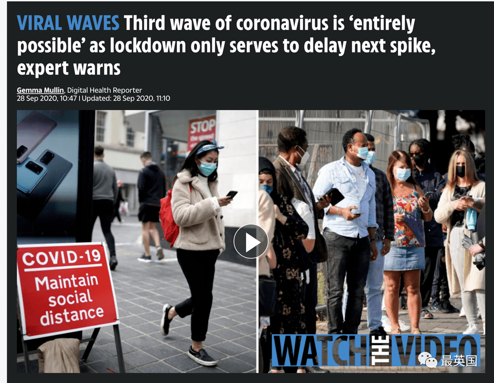 英国新增新冠确诊数三连降疫情上升没有想象中迅速有疫情的33所大学