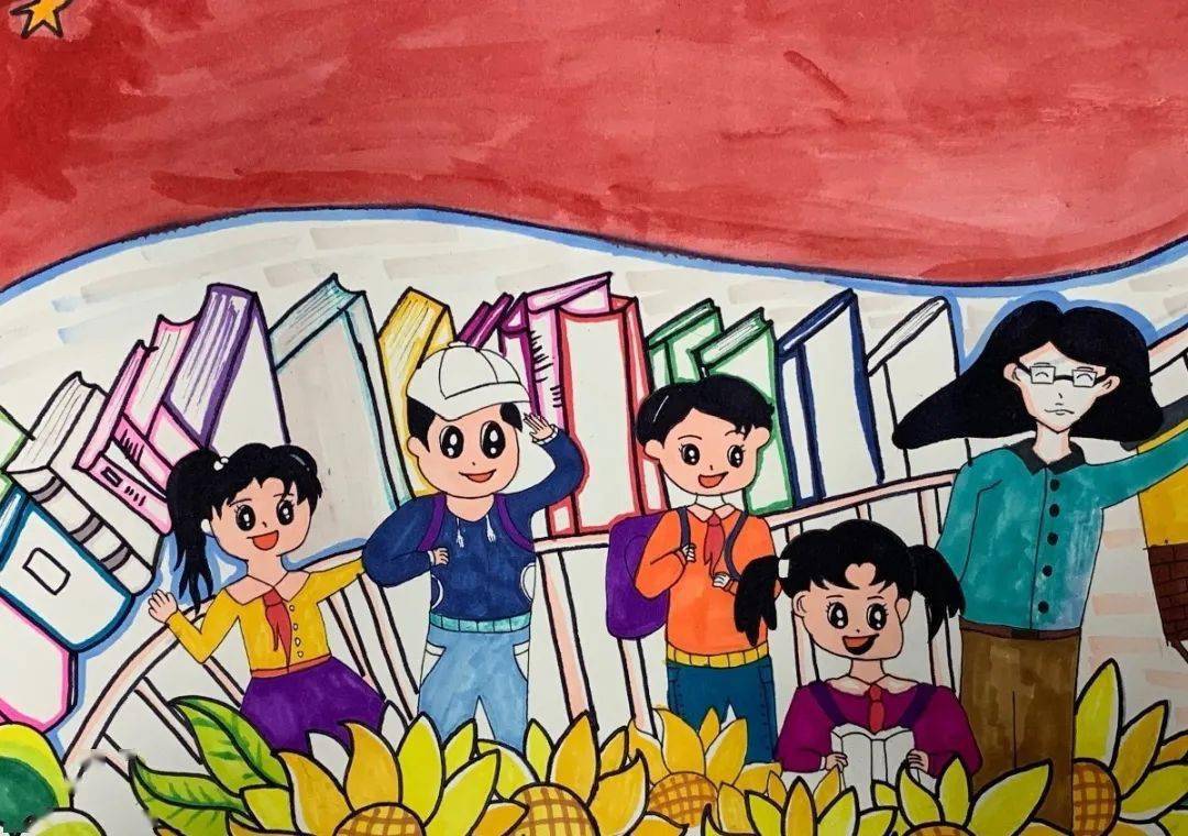 我爱你,中国 | 朝气蓬勃,健康向上的灵济学子用书画向祖国献礼!_比赛
