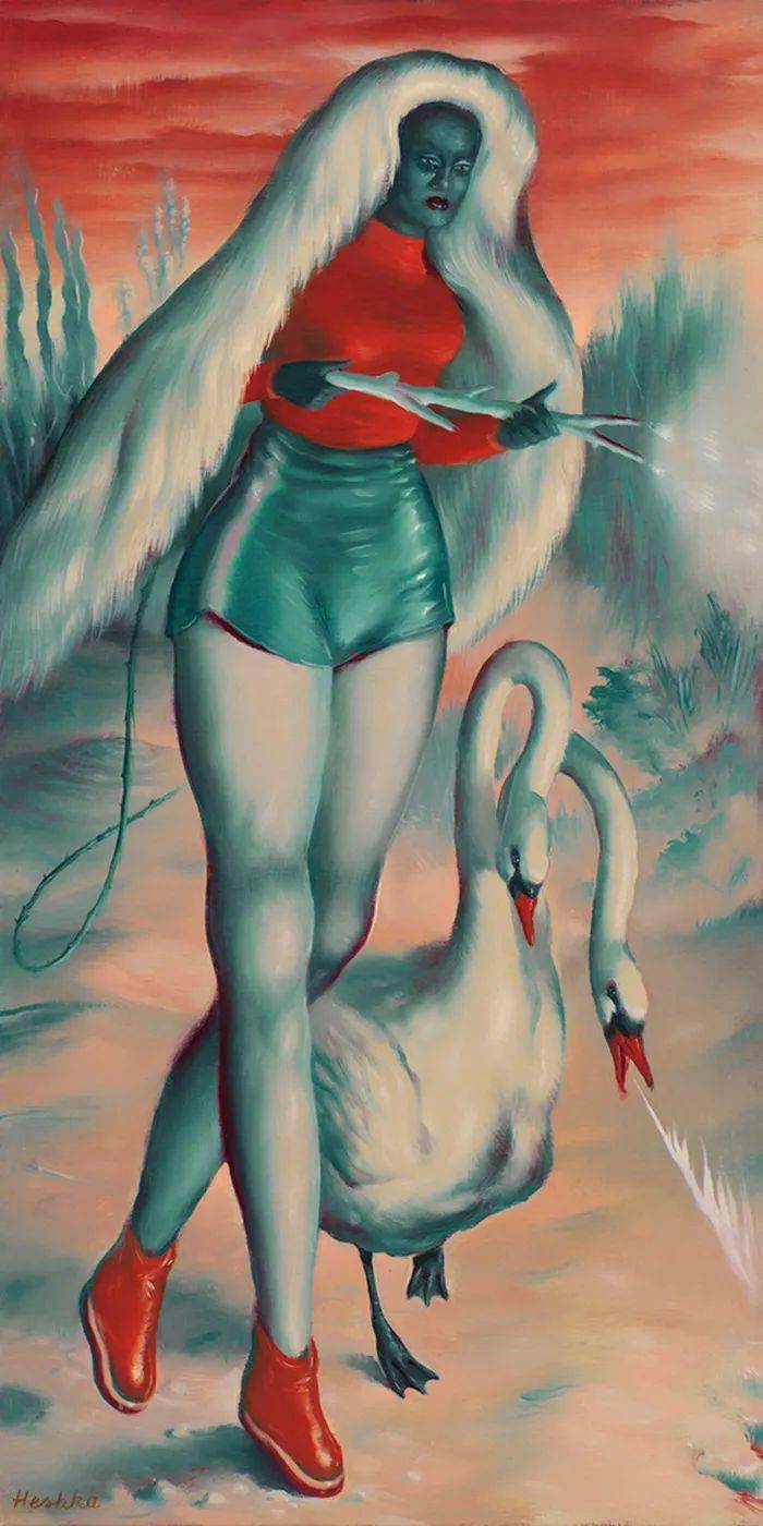 绘画过时的画风毛骨悚然的怪诞