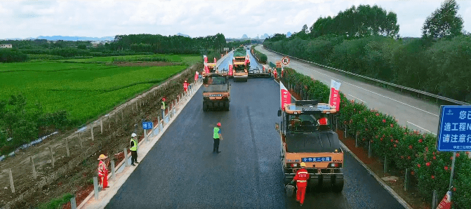 据了解,此次的施工路段是因g80广昆高速公路六景至兴业段通车后年久失