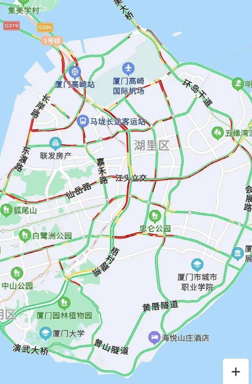 厦门第二东通道地图图片