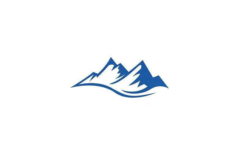 雄伟的高山logo设计