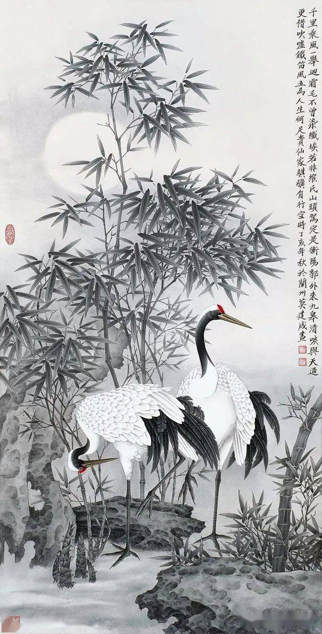 莫建成丨 工笔花鸟作品欣赏