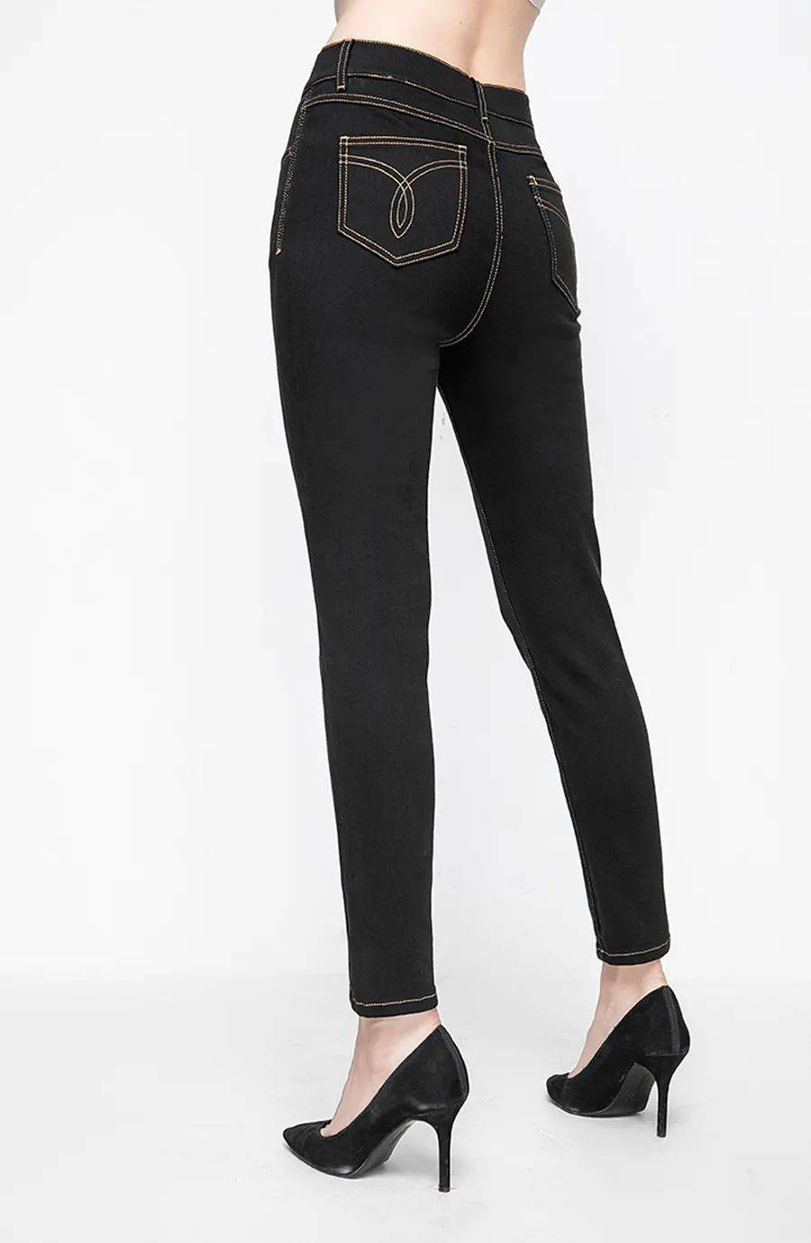 茗女裤丨十一游玩l防脱色牛仔让你气场全开