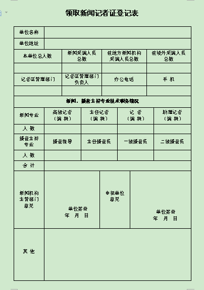 注意換髮申領新聞記者證有哪些規定