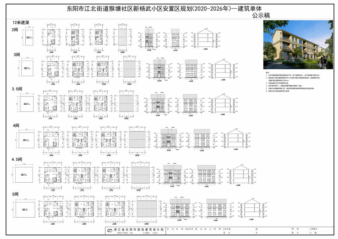 2020年10月5日—2020年11月3日东阳市江北街道猴塘社区新杨武小区安置