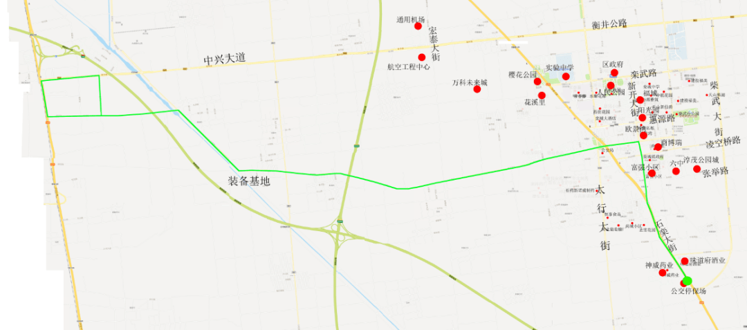 栾城区古运粮河线路图片