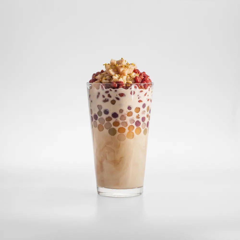 一杯加满珍珠,椰果,芋泥,红豆的奶茶,我们珍珠星人要如何能精准的挑出