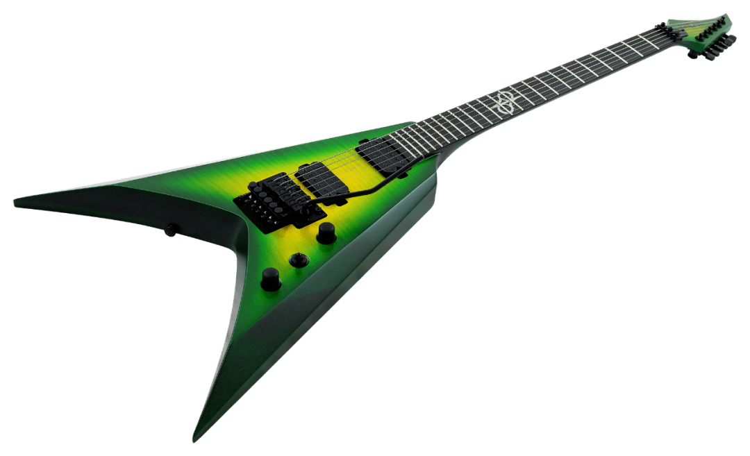 致敬pantera | solar 新品火焰莱姆绿电吉他!