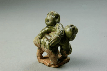 宋 绿釉相扑俑宋 捶丸球宋代首次出现了由市民自己创作,欣赏,享受的