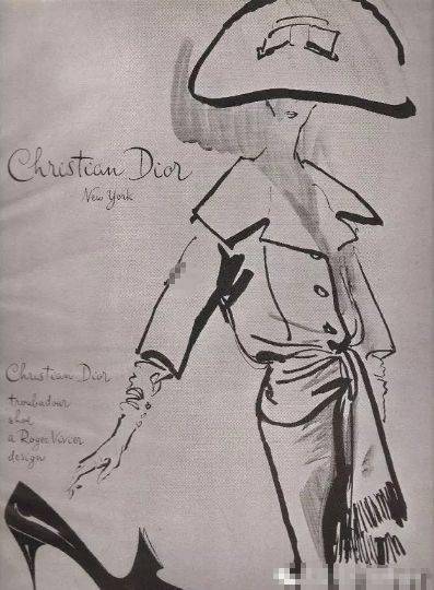 christiandior迪奥设计手稿曝光设计师笔下的复古年代
