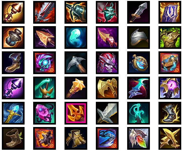 lol测试服装备图标更新,你还认得出来吗