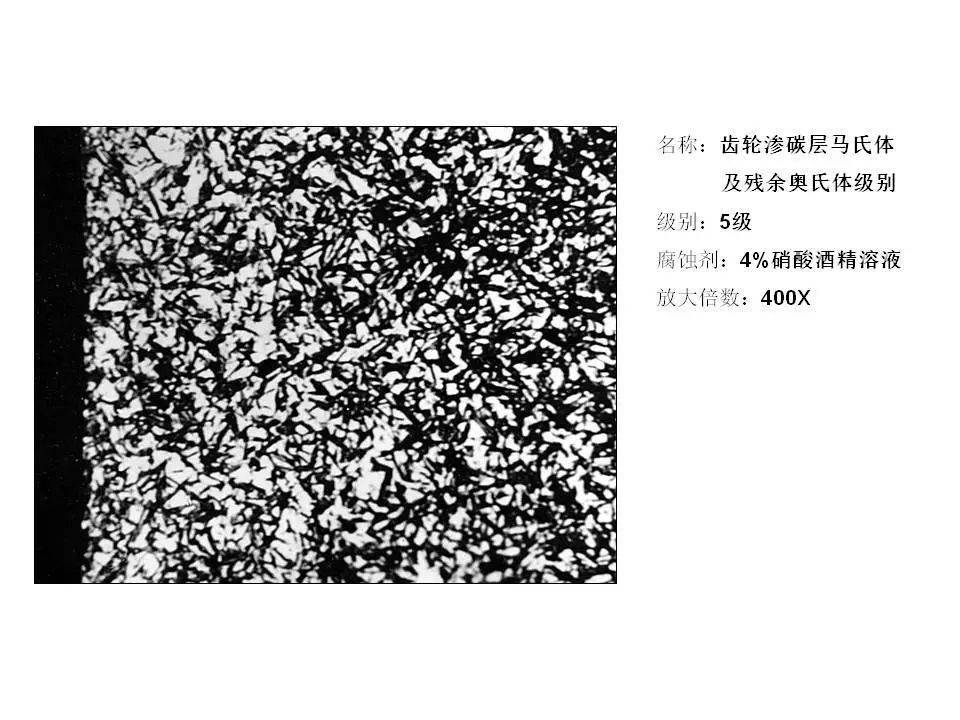 30張經典金相圖片精解-滲碳和碳氮共滲金相級別