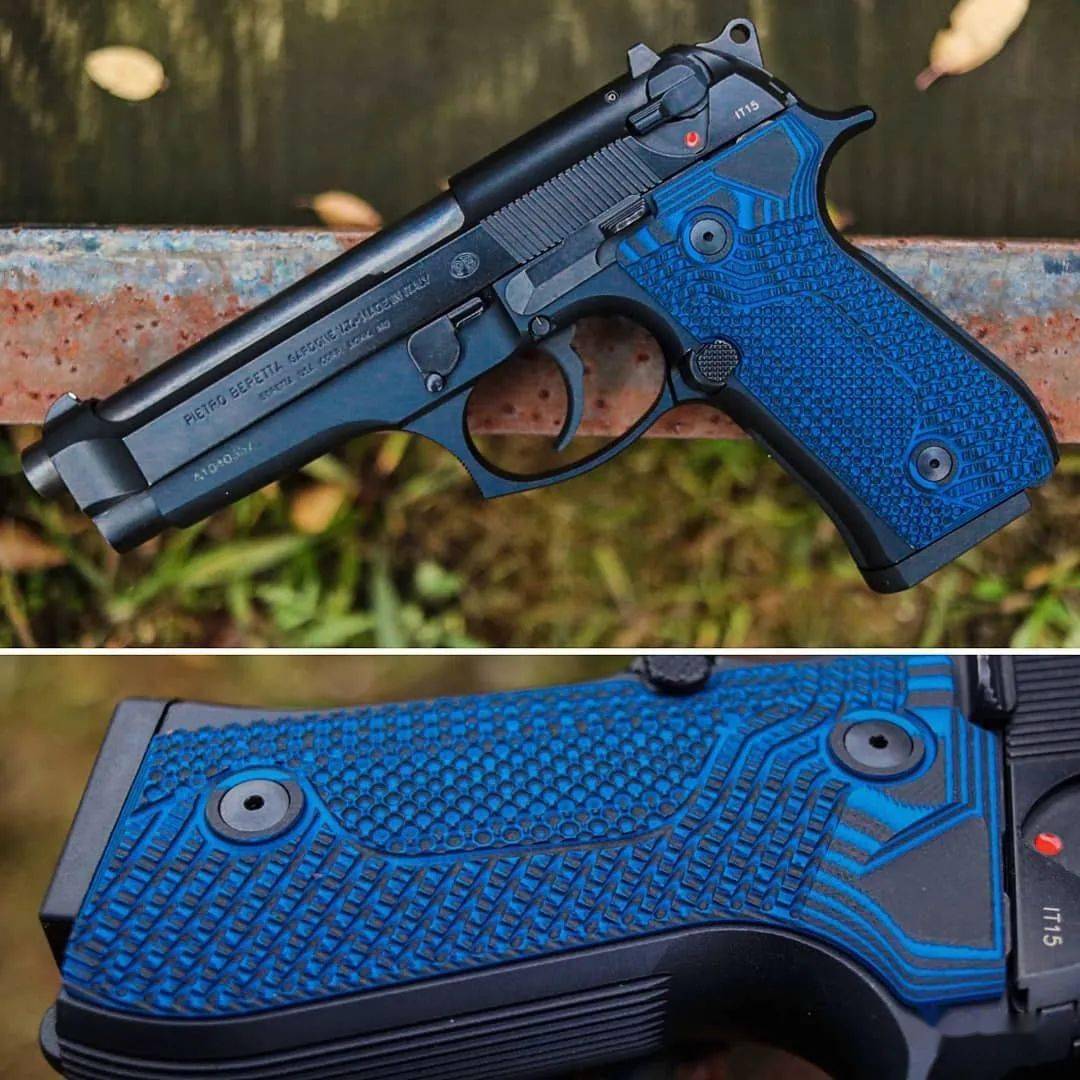 紧致贴合防滑减震手枪定制款握把片美图欣赏