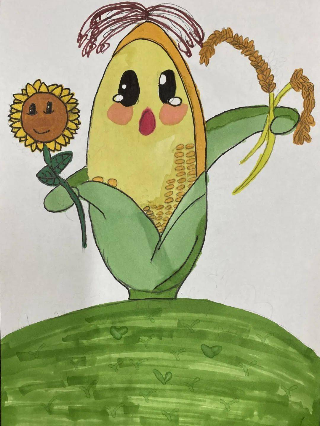 同学们化身小小艺术家,为采摘节设计了各种新奇有趣的吉祥物,快来看看