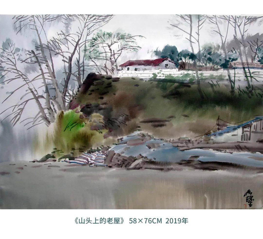 中国写生会蒋跃水彩画近作选乡村闲话系列