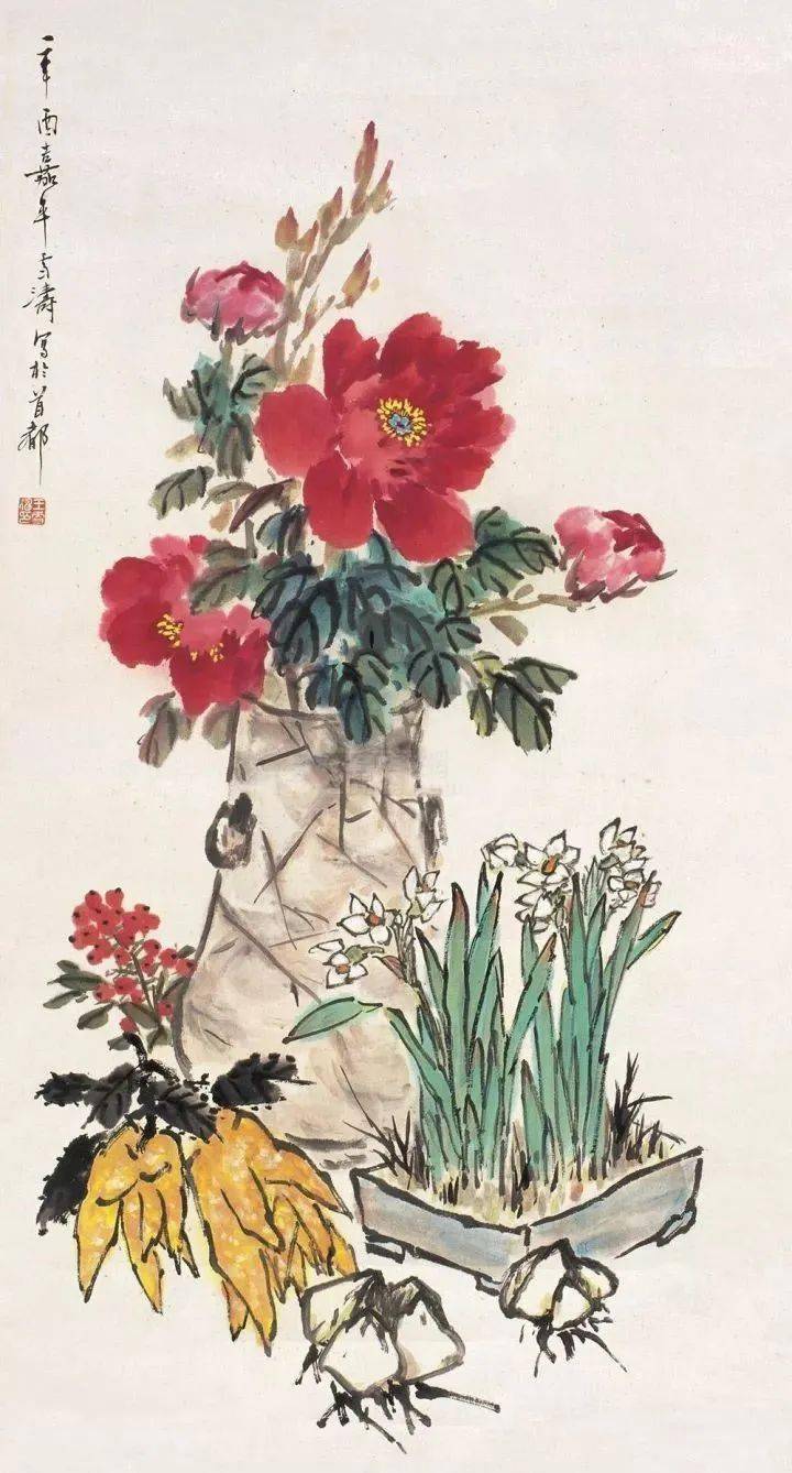 小写意牡丹画100幅美醉了