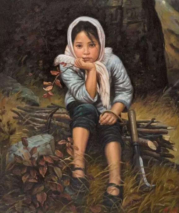 油画里的乡村童年最触动心灵的往往源于生活