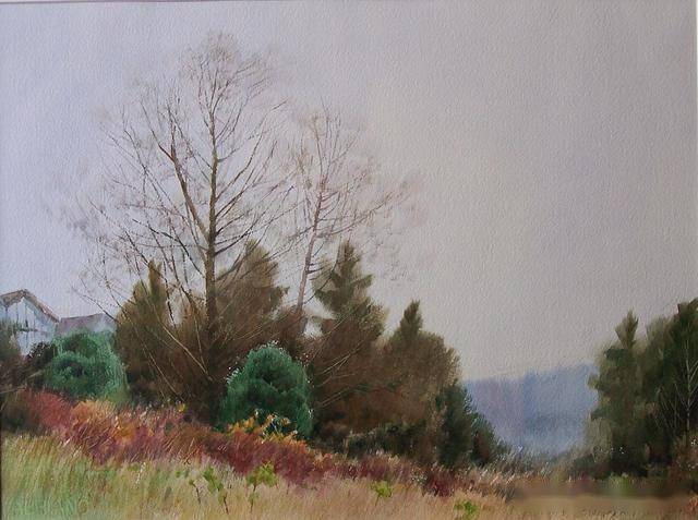 艺术家黄铁山高清水彩作品欣赏