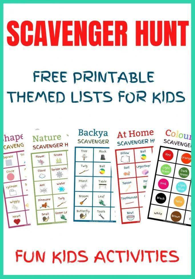 童年最好玩的游戏:寻宝scavenger hunt(含资源)