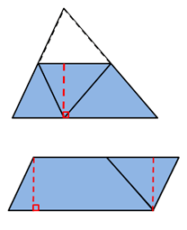 走进"思考题"——五年级上册(4)第27页 灵活转化 逐步推导_三角形