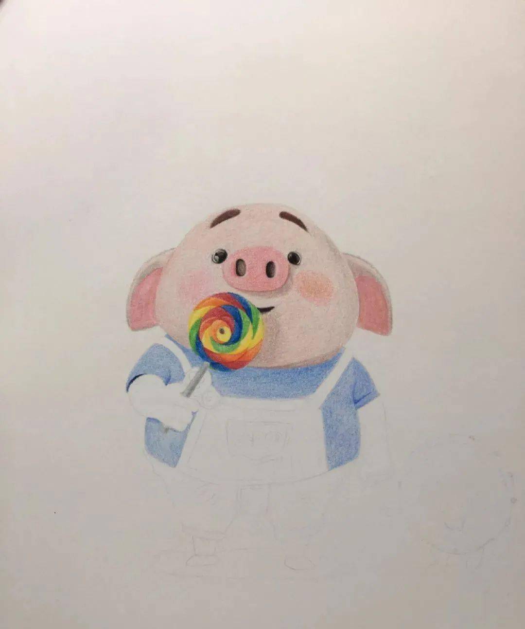 手把手教你画最爱的猪小屁~超可爱!