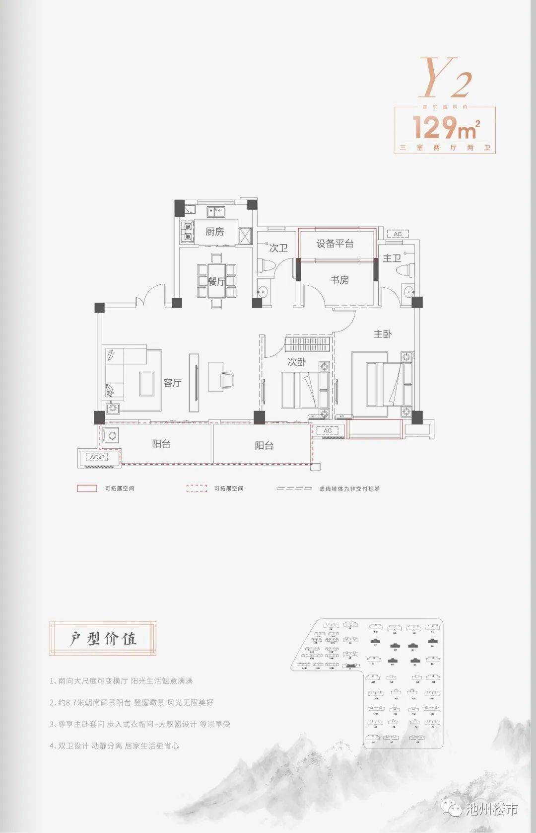 约129㎡01弘业·上林苑户型鉴赏承办单位:池州广播电视台少儿艺术团