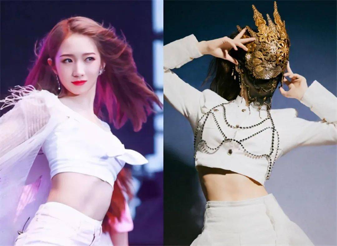 火箭少女露脐装盘点杨超越的肚脐眼都是最好看的